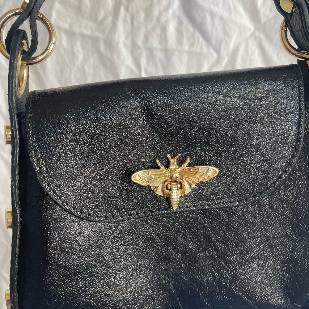 Vera Pelle Purse With Bee Logo Bag With Bee Logo Siren" Genuine leather - Picture 11 of 16